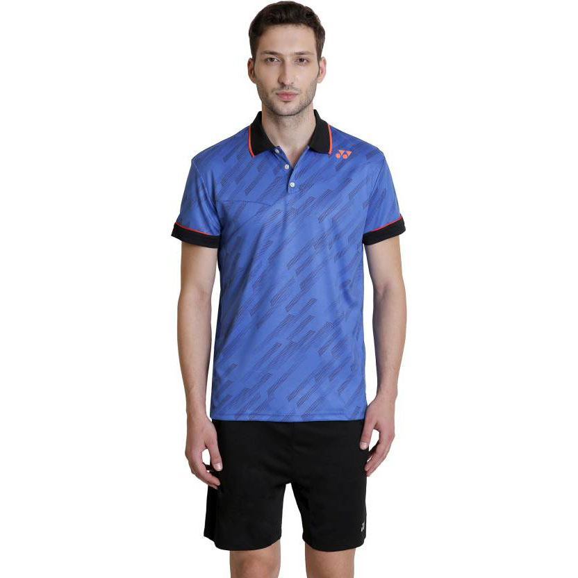   Yonex Self Design Men's Polo Neck Multicolor T-Shirt