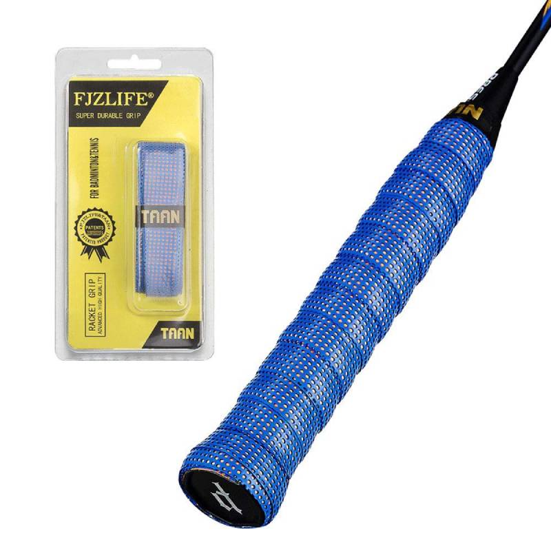  FJZLIFE Badminton Racket Grip in The TAAN Series-Colorful -Perforated Super Absorbent-Ultra Cushion Replacement Badminton Overgrip for Tennis