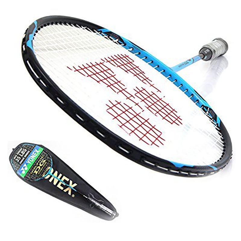  Yonex Voltric 1 DG Badminton Racquet, 3U-G4 G4 Strung  (Blue, Black, Weight - 90 g)