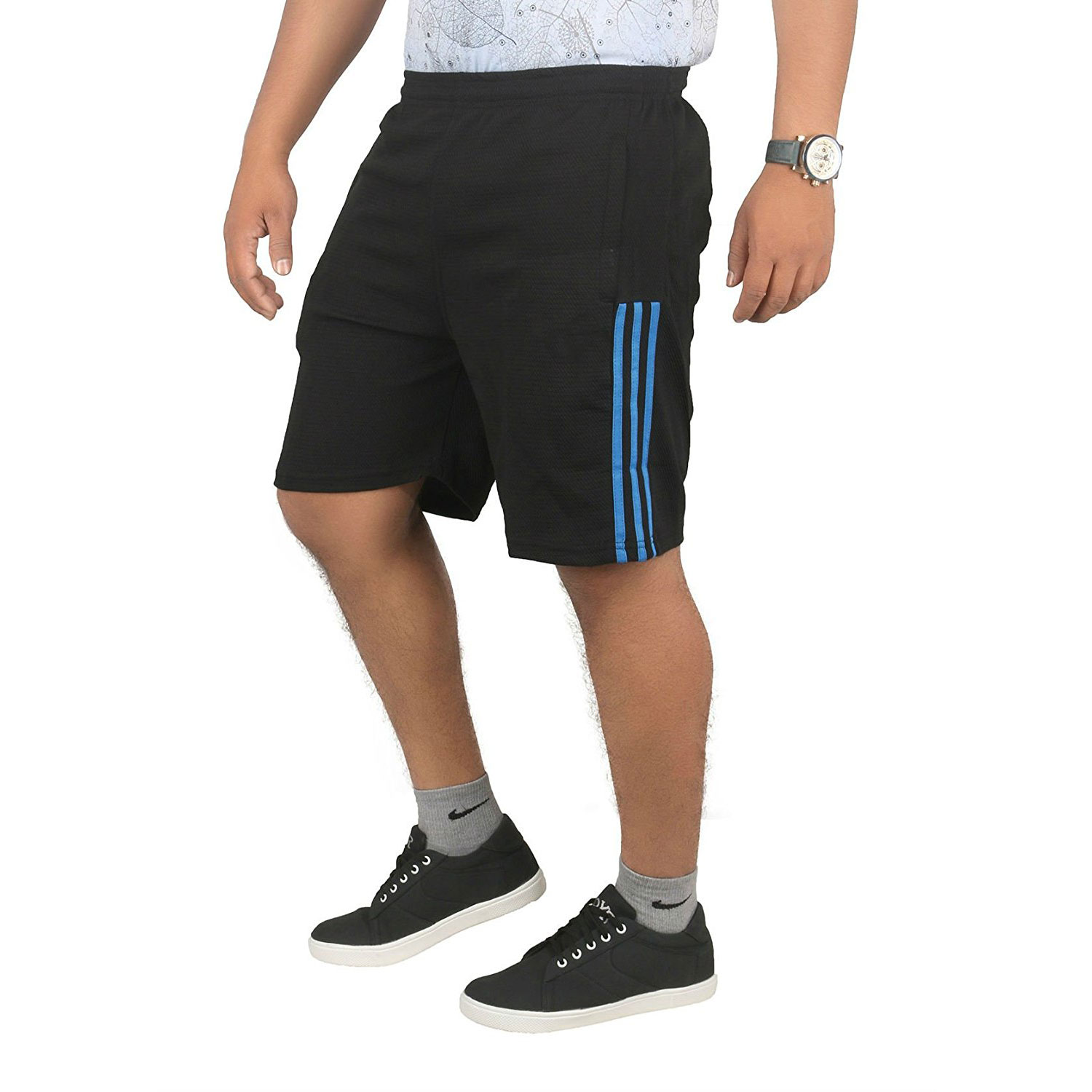  Men's Polyester Shorts, Gym Half Pants