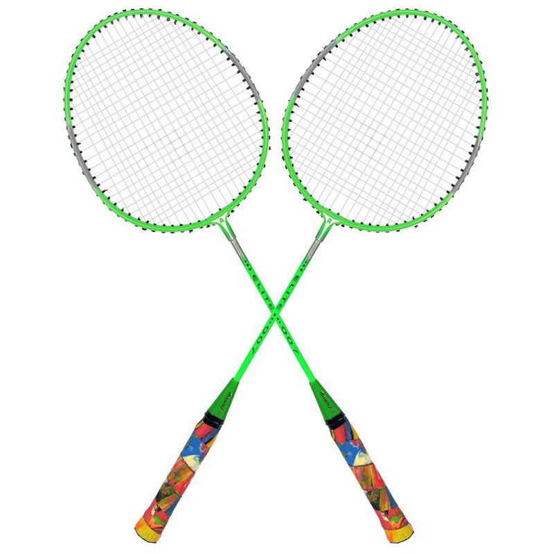 Guru Elite BS06 Pack of Two Racket Badminton Set, Size 27 Inch With Cover