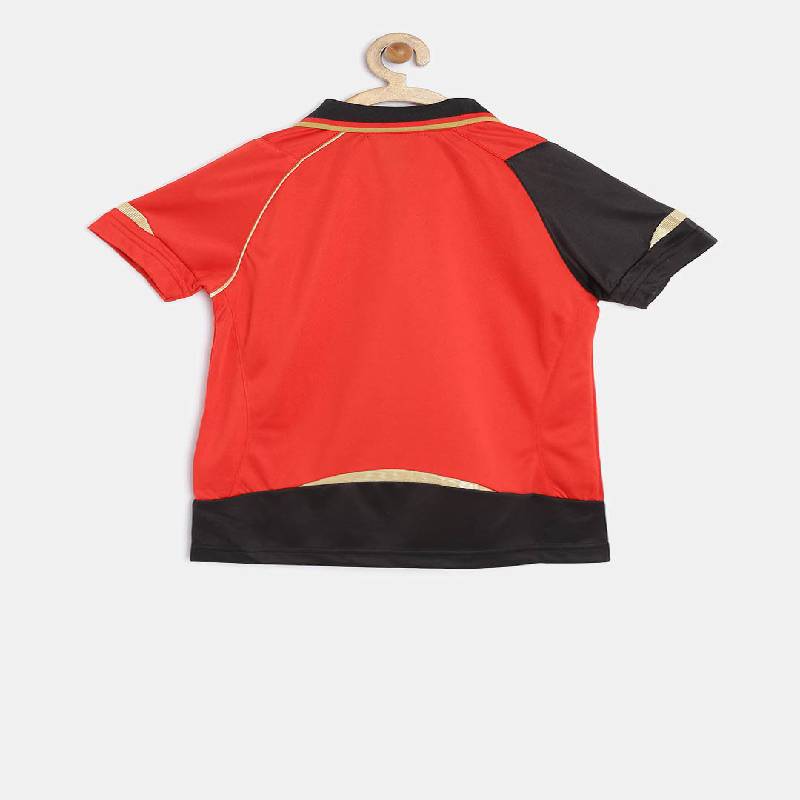 YONEX 12085LCT-26T16-SR Badminton Kid's Polo T-Shirt - Red