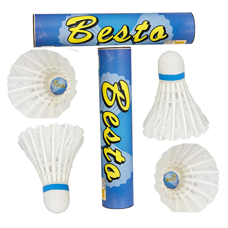   BT-10 Besto Strong Feather Badminton Shuttlecocks Pack of Two Boxes ( 10 Shuttlecocks in Every Box)