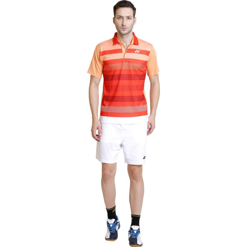  Yonex Striped Men's Polo Neck Multicolor T-Shirt