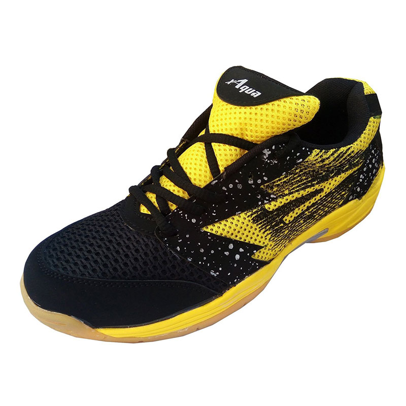 Aqua Sports Unisex Yellow Badminton Shoes