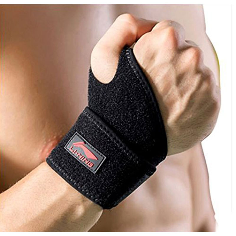 Di Grazia Lining Black Colour Adjustable Wrist Support Brace