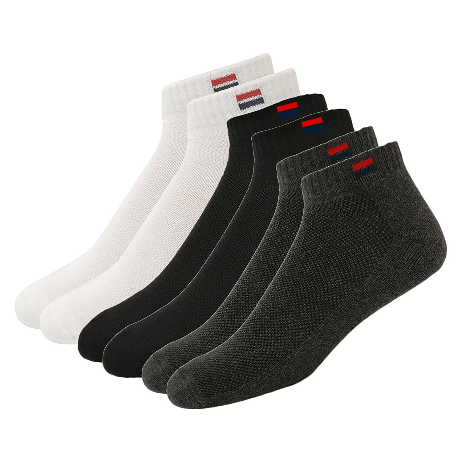  Navy Sport Men's Solid Ankle Length Socks 